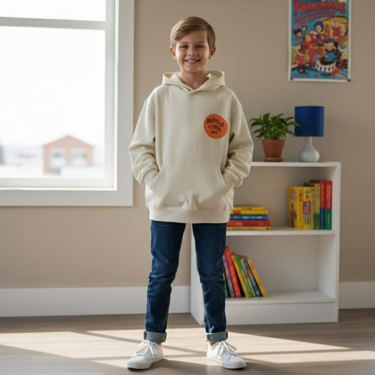 Back Printed Boy's Fleece Hoodie PO-36