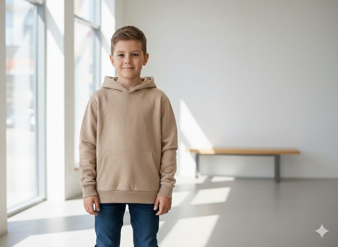 Basic Boy's Fleece Hoodie PO- 02