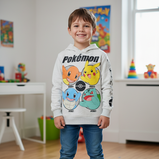 Pokémon Printed Boy's Fleece Hoodie PO-10