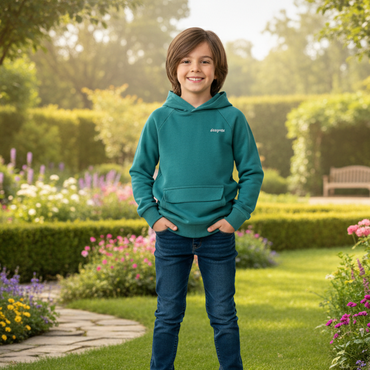 Boy's Cap pocket Fleece Hoodie PO-21