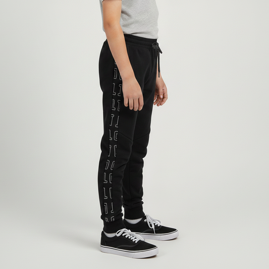 Black Side print Trouser for Kids and boys