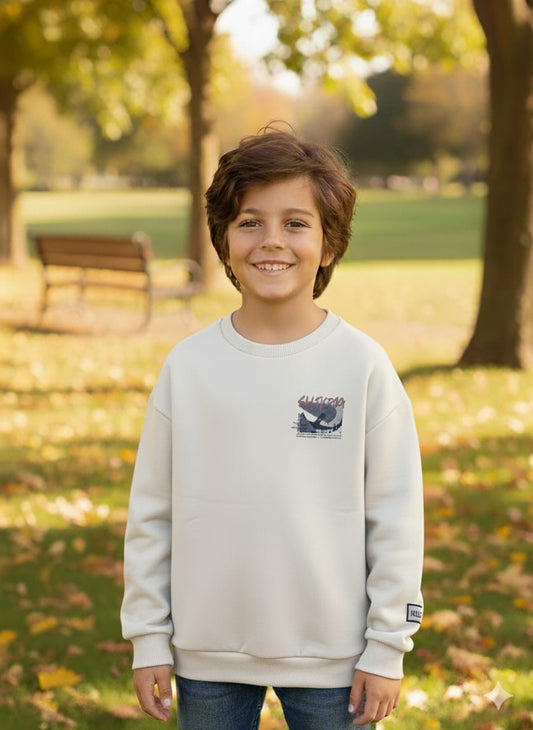 Printed Boy's Fleece Sweatshirt PO-1218