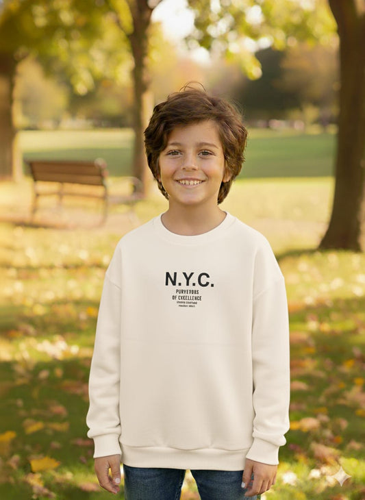 NYC Printed Boy's Fleece Sweatshirt PO- 5254