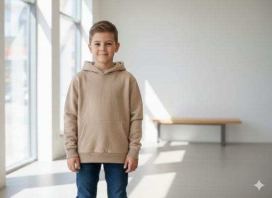 Basic Boy's Fleece Hoodie PO- 02